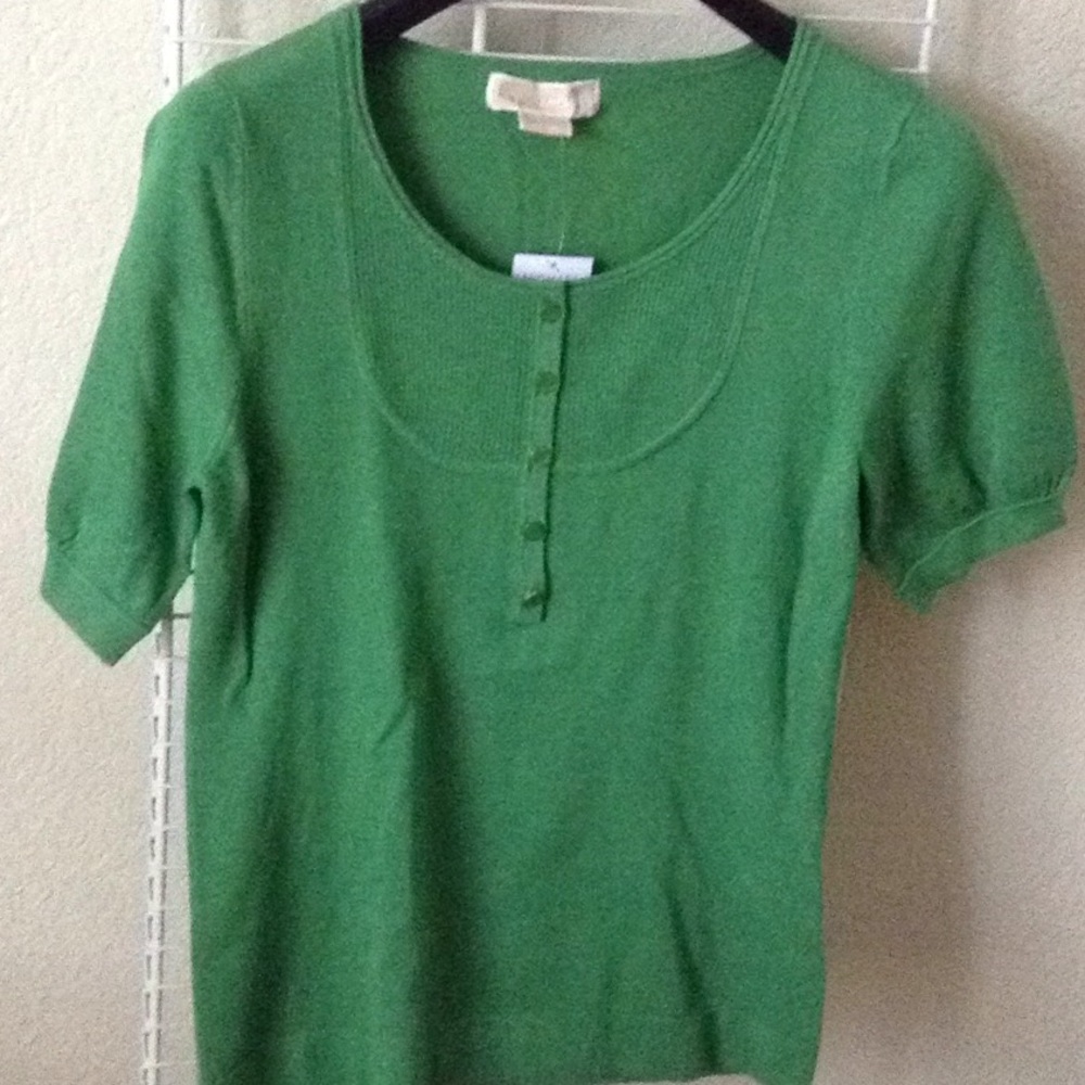 New with tags Michael kore Sierra green blouse